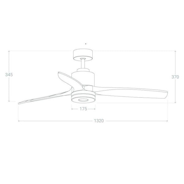 Ventilatore di design con luce LED e pale in legno massello – Eleganza, Comfort e Silenzio in un unico oggetto