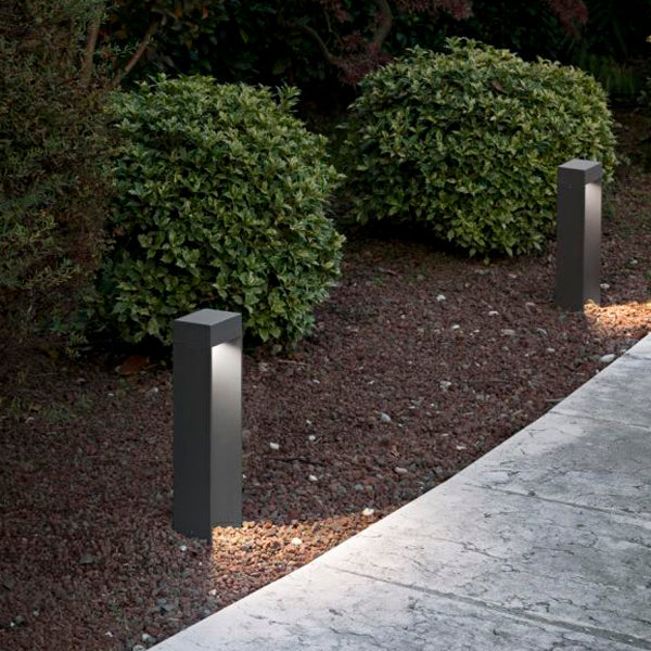 Aspen quadra di ISYLUCE – Palina da Giardino LED 15W, H 400 mm, Luce Morbida 3000K, IP54