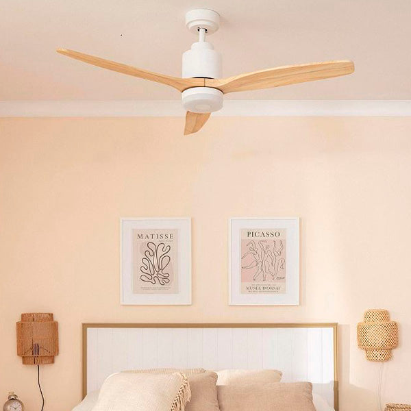 Ventilatore di design con luce LED e pale in legno massello – Eleganza, Comfort e Silenzio in un unico oggetto