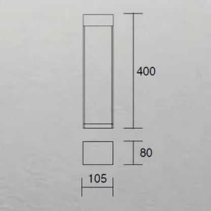 Aspen quadra di ISYLUCE – Palina da Giardino LED 15W, H 400 mm, Luce Morbida 3000K, IP54