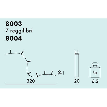 Kartell - BOOKWORM 3,2 mt PICCOLA